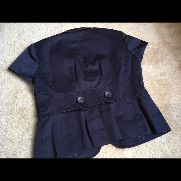 ☀️2/$20☀️ LOFT Navy short sleeve blazer - Picture 6 of 7